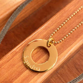 GALA - collar personalizable donut dorado 20mm